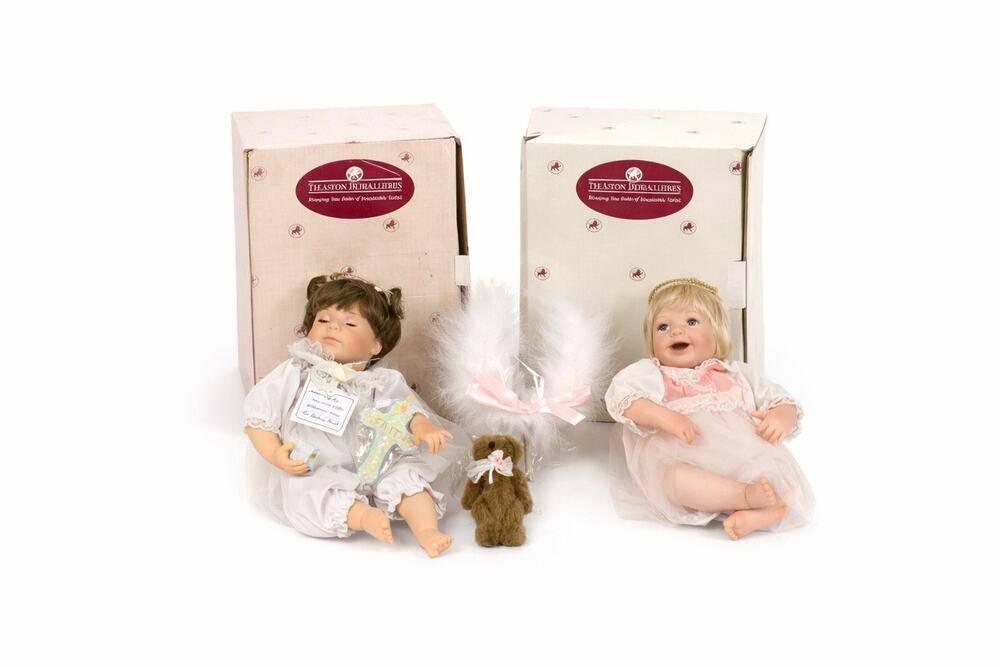 Ashton Drake Vintage Porcelain Doll Lot 2 Dolls w Boxes No Paperwork